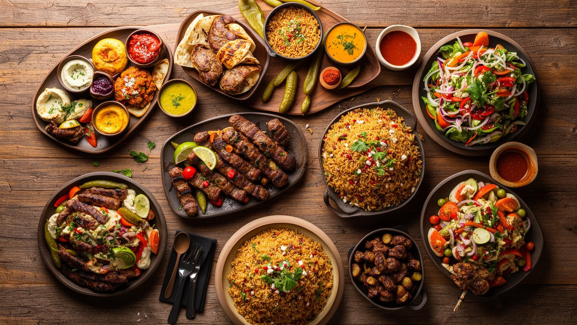 Catering yemek masası